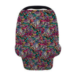 Abstract Music Pattern Print Baby Seat Cover