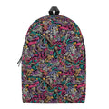 Abstract Music Pattern Print School Backpack