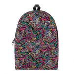 Abstract Music Pattern Print Backpack