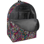 Abstract Music Pattern Print Backpack
