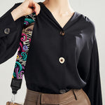 Abstract Music Pattern Print Bag Strap