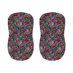 Abstract Music Pattern Print Bar Stool Covers