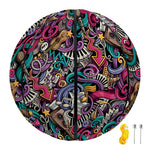 Abstract Music Pattern Print Basketball