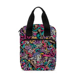 Abstract Music Pattern Print Bible Tote Bag