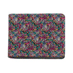 Abstract Music Pattern Print Bifold Wallet