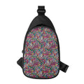 Abstract Music Pattern Print Sling Bag