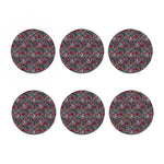 Abstract Music Pattern Print Coaster Set