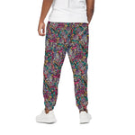 Abstract Music Pattern Print Cotton Pants