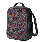 Abstract Music Pattern Print Crossbody Lunch Bag