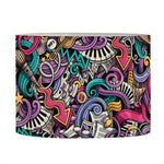 Abstract Music Pattern Print Drum Lamp Shade