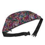 Abstract Music Pattern Print Fanny Pack