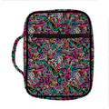 Abstract Music Pattern Print Front Pocket Bible Bag