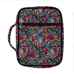 Abstract Music Pattern Print Front Pocket Bible Bag