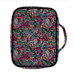 Abstract Music Pattern Print Front Pocket Bible Bag