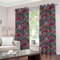 Abstract Music Pattern Print Grommet Curtains