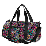Abstract Music Pattern Print Gym Bag
