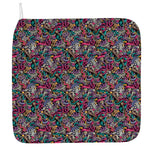 Abstract Music Pattern Print Hand Towel