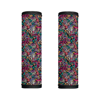 Abstract Music Pattern Print Handle Covers
