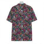 Abstract Music Pattern Print Hawaiian Shirt