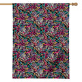 Abstract Music Pattern Print House Flag