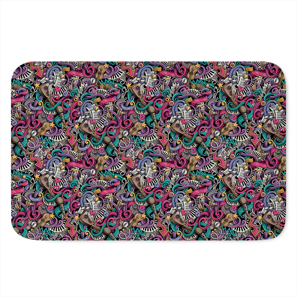 Abstract Music Pattern Print Indoor Door Mat