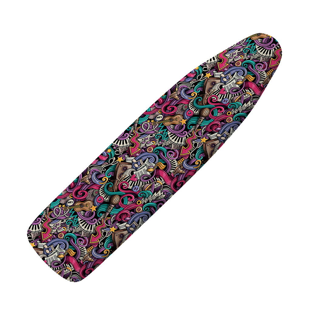 Abstract Music Pattern Print Ironing Board Cover