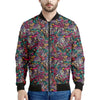 Abstract Music Pattern Print Men's Bomber Jacket