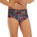 Abstract Music Pattern Print Men's Briefs