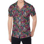 Abstract Music Pattern Print Men's Shirt