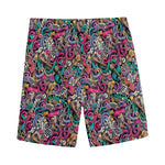 Abstract Music Pattern Print Men's Sports Shorts