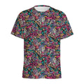 Abstract Music Pattern Print Men's Athletic T-Shirt