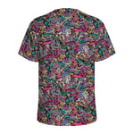 Abstract Music Pattern Print Men's Sports T-Shirt