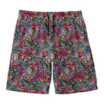 Abstract Music Pattern Print Men's Swim Trunks