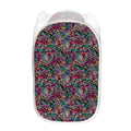 Abstract Music Pattern Print Mesh Laundry Hamper