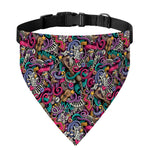 Abstract Music Pattern Print Over The Collar Dog Bandana