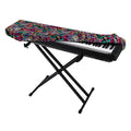 Abstract Music Pattern Print Piano Keyboard Cover