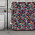 Abstract Music Pattern Print Polyester Shower Curtain