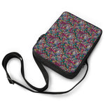 Abstract Music Pattern Print Rectangular Crossbody Bag