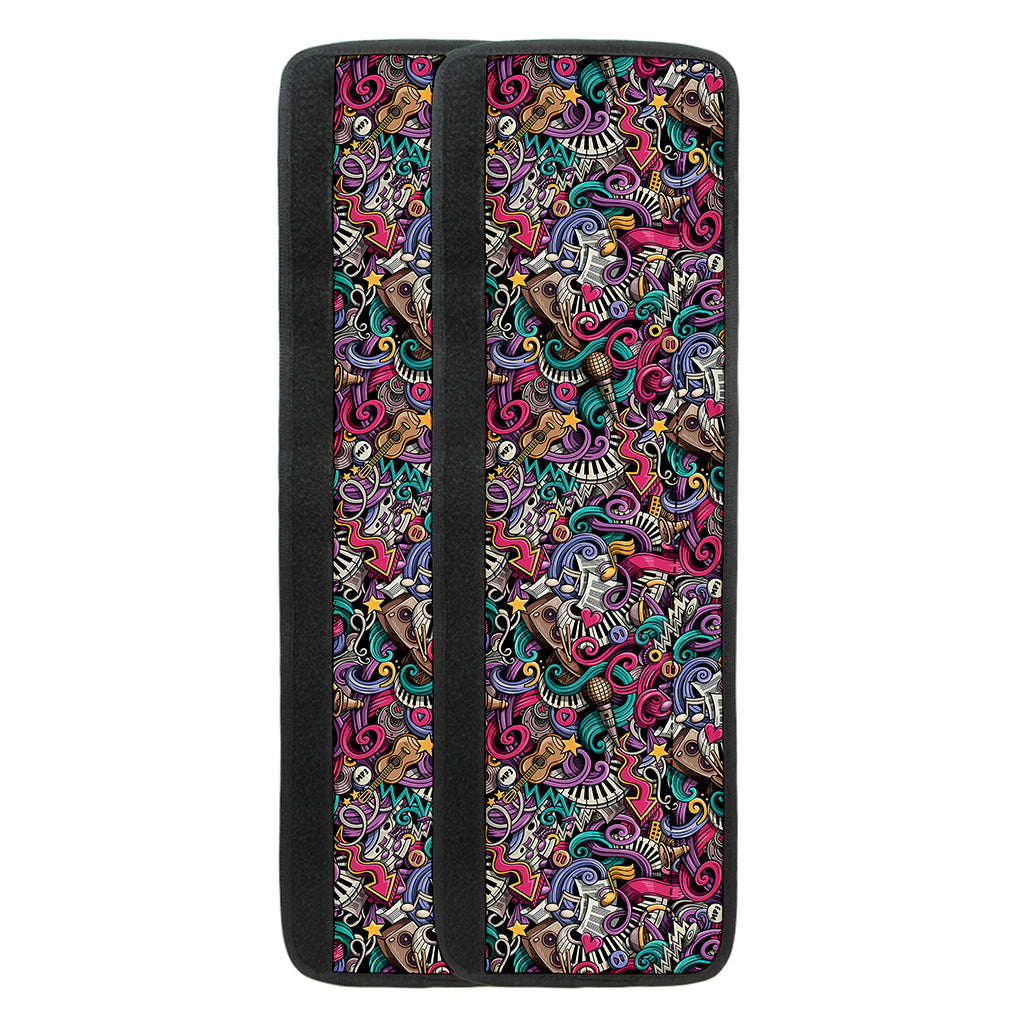 Abstract Music Pattern Print Refrigerator Handle Covers