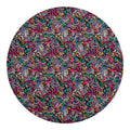 Abstract Music Pattern Print Round Blanket