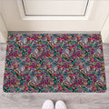 Abstract Music Pattern Print Rubber Doormat