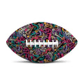 Abstract Music Pattern Print Rugby Ball