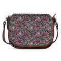 Abstract Music Pattern Print Saddle Bag
