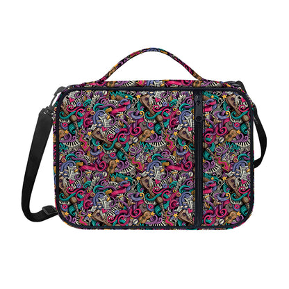 Abstract Music Pattern Print Shoulder Strap Bible Bag