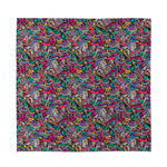 Abstract Music Pattern Print Silk Bandana