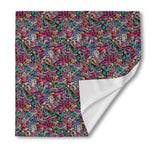 Abstract Music Pattern Print Silk Bandana