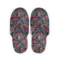 Abstract Music Pattern Print Slippers