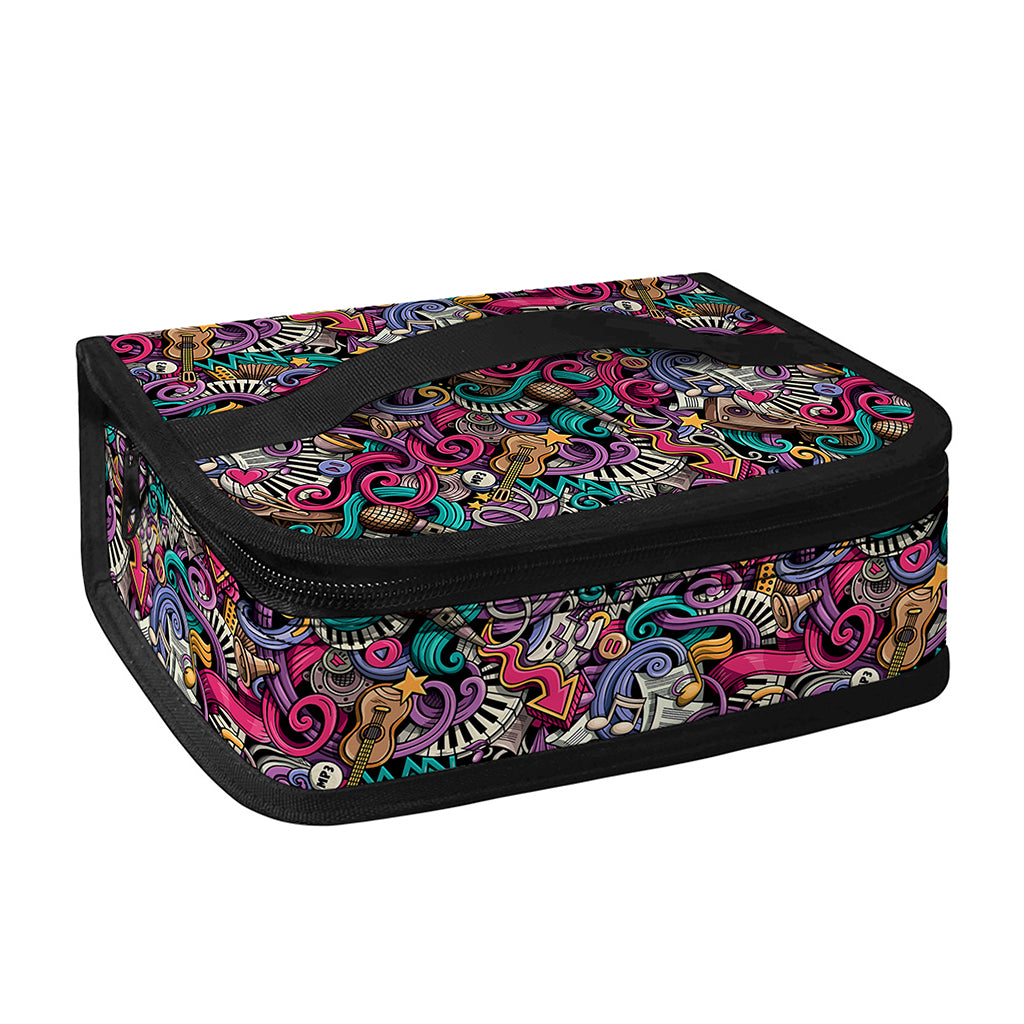 Abstract Music Pattern Print Small Lunch Bag