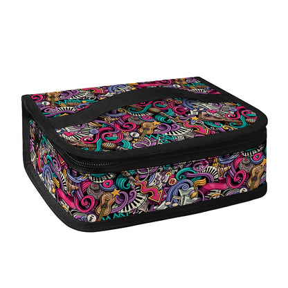 Abstract Music Pattern Print Small Lunch Bag