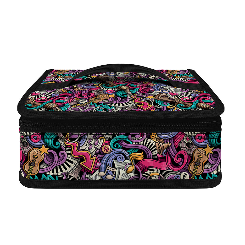 Abstract Music Pattern Print Small Lunch Bag